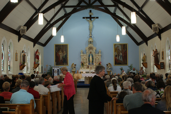 CWL - Valerie Collicutt and Pat Clancy were gift bearers